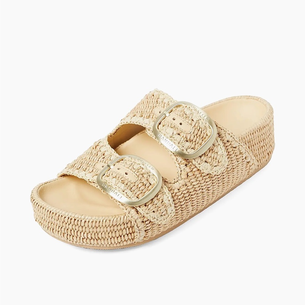 Loeffler Randall Theo 40MM Cotton-Blend Platform Sandals 6.5 - Picture 6 of 15